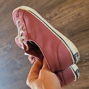Size 8 maroon Sperry slip-on